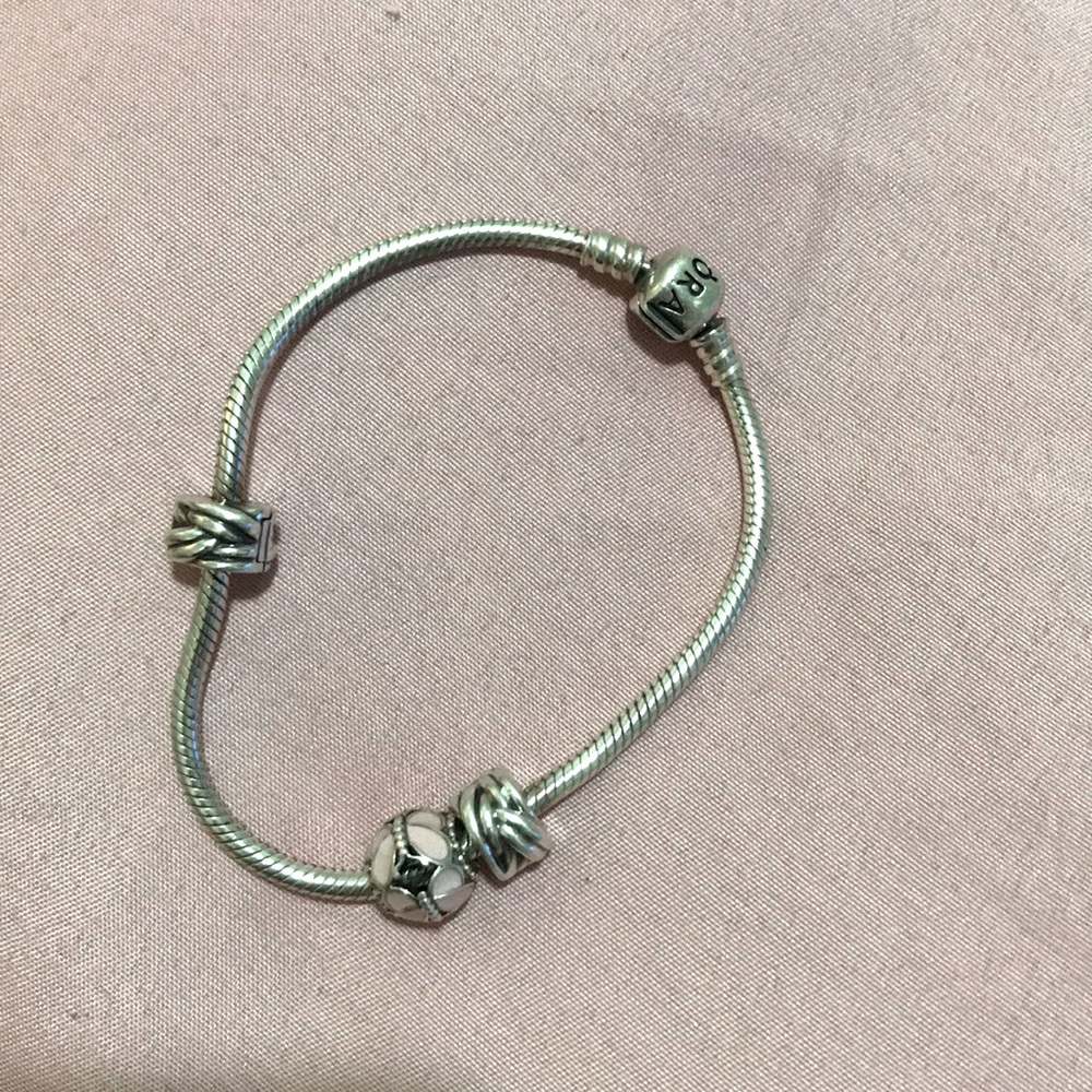 A Pandora Charm Bracelet